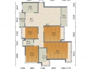 华发中央公园 4室2厅 127㎡ 毛坯珠海金湾区航空新城二手房图片
