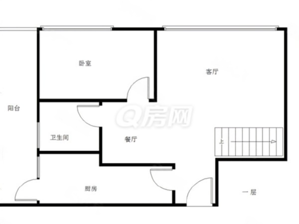 锦绣海湾城六期小区1室1厅1卫户型图