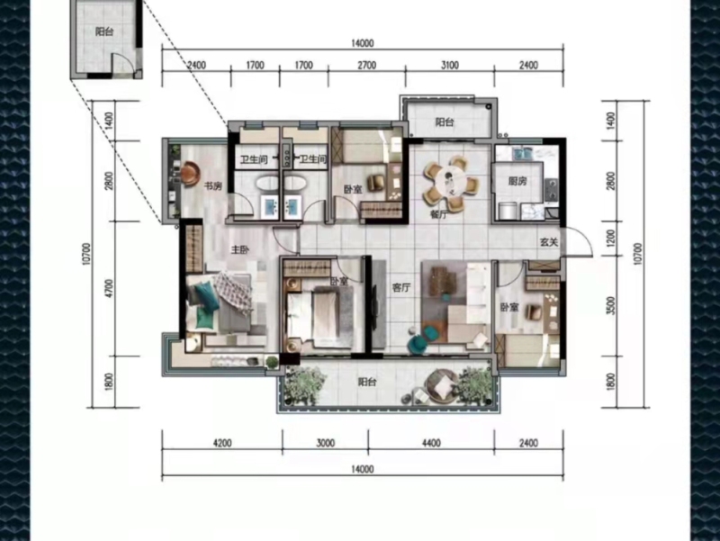 江门美的远洋云著新房楼盘户型图片16