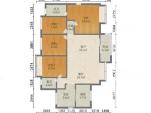 万科城南区 4室2厅 110.89㎡ 精装珠海香洲区上冲二手房图片