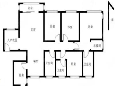 中澳世纪城小区4室2厅3卫户型图4