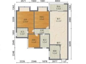 碧桂园华发香洲府 3室2厅 93.92㎡ 精装珠海香洲区南屏二手房图片