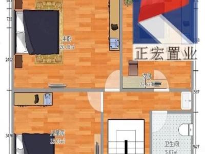 璞岸花园一期小区2室2厅2卫户型图4