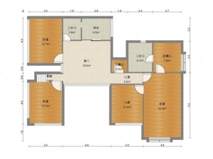 大信溢彩年华 6室2厅 317.52㎡ 毛坯中山石岐街道岐头社区二手房图片